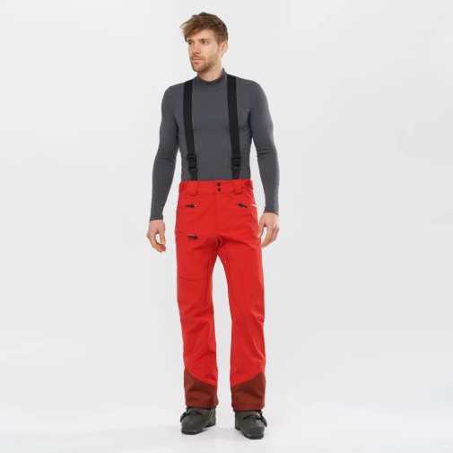 Pantalones De Esquí Salomon Outlaw 3L Hombre Rojos | MX CNKY085